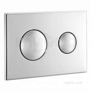 Ideal Standard Commercial Sanitaryware -  Ideal Standard E4437 Contemporary Flushplate Chrome Plated