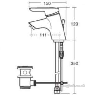 Ideal Standard Sottini Ware -  Ideal Standard Rosita Basin Mixer R/m Chrome Sl Puw