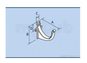 Alumasc Rainwater Products -  Alumasc Ppc 5 Inch Bhr Fascia Bracket