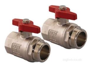 Uponor Underfloor Heating -  Uponor Ball Valve Set Of 2 1 1059132