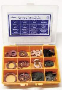 Miscellaneous Cistern Accessories -  New Plumbers Fibre And Rubber Washer Box