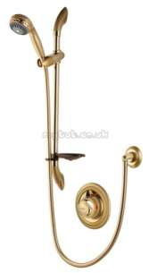 Aqualisa Showers -  Aqualisa Turbostream 99.20.04 Adjustable Head Gold Plated