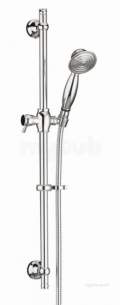 Center Shower Accessories -  Center Brand C04824 Chrome Shower Kit With Slide Bar