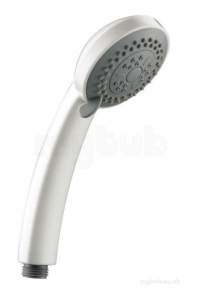 Center Shower Accessories -  Center Brand C04827 White Shower Handset With Rub Clean Nozzles