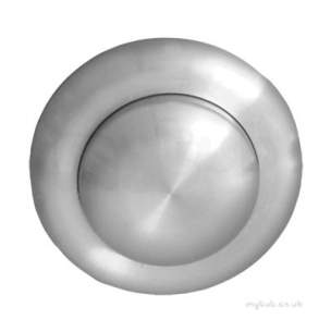 Twyfords Commercial Sanitaryware -  Air Button Single Flush Small Button Stainless Steel Cf9091ss