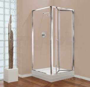 Center 4mm Shower Enclosures -  Center 700mm Gb Bifold Chrome/plain Glass