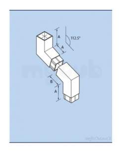 Alumasc Rainwater Products -  Pln 100x100mm 92.5 2pc O/set Cp44750112a