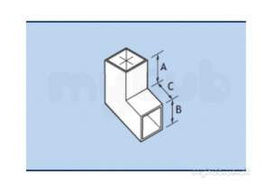 Alumasc Rainwater Products -  Alumasc Pc F/j 75mm X 100mm Sq Shoe