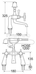 Deva Brassware -  Deva Cr23/501 Coronation Gold Bsm