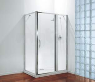 Coram Premier Shower Enclosures -  Premier 1000 Extension Pack Polished Silver