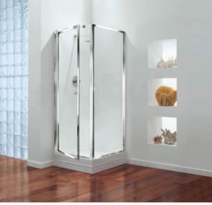 Center 4mm Shower Enclosures -  Center Brand Cbgbpi80cuc Chrome/clear Glass Pivot Shower Door 800mm Wide