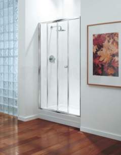 Center 4mm Shower Enclosures -  Center Brand Cbgbsl12cuc Chrome/clear Glass Sliding Shower Door 1200mm Wide
