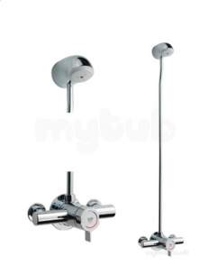 Rada and Meynell Commercial Showers -  Rada Chrome Rigid Riser For Connecting The V10 Shower Valve To Vr145 Shower Head