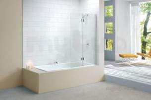 Merlyn Ionic Enclosures -  Ionic 2 Panel Hinged Bath Screen Rh