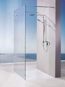 Matki Shower Doors and Panels -  Matki Wet Rm Ast1000 Pnl Twin Ent Sil/cl