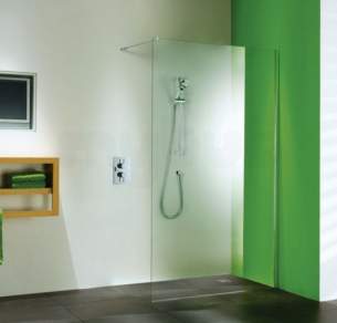 Matki Shower Doors and Panels -  Matki Wet Room Asp700 Glass Panel Sil/cl