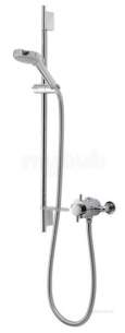 Aqualisa Shower Mixers -  Aqualisa Asp001ea Chrome Aspire Dl Exposed Thermostatic Shower Mixer With Harmony Shower