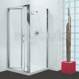 Coram Premier Shower Enclosures -  Coram Premier 760mm Bi-fold 1900 Ch/cl