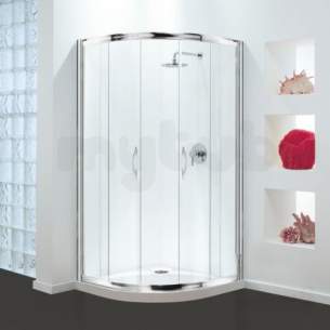 Coram Premier Shower Enclosures -  Premier 1200x900 Quad 1900 Cl Frame