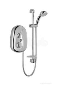 Mira Ace Shower Enclosures -  Mira Vie Electric Shower 9.5 Kw Chrome Plated
