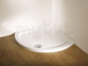 Kudos Shower Trays -  Kudos 910 Curved Tray White 55 Dc91w