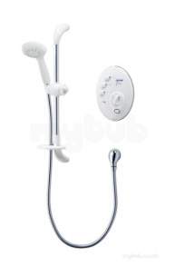 Triton Electric Showers -  Triton T300si Shower 8.5 Kw White Chrome Plated