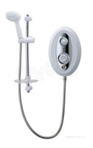 Triton Electric Showers -  Triton Topaz T80si Thermostatic Shower 8.5 Kw White Chrome Plated