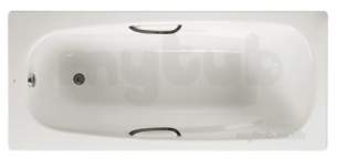 Roca Metal Steel Baths -  Roca Carla Steel Bath Two Tap Holes 1500 X 700 A/s