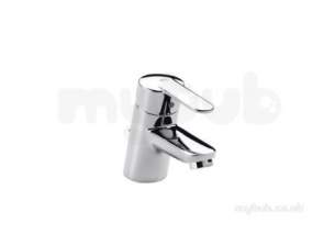 Roca Brassware -  Roca 5a3125c00 Chrome V2 Deck Mount Basin Mixer With Retractable Chain