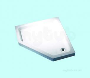 Mira Flight Shower Trays -  Mira Flight 900mm Pent Tray 0 Ups Wh