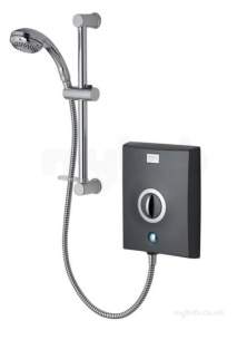 Aqualisa Electric Showers -  Aqualisa Quartz Electric 8.5kw Graphite /chrome Plated