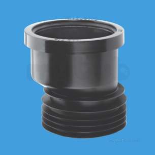 Mcalpine Waste traps overflow -  Mca 110mm 14mm Offset Black Drain Conn