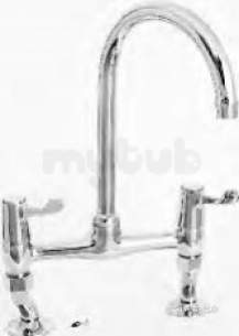 Deva Brassware -  Deva 3 Single Lever Bridge Sink Mixer Cp