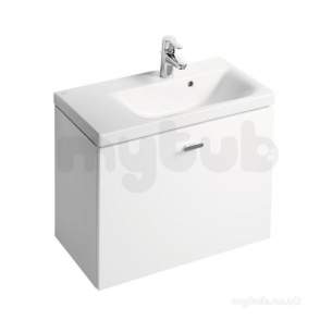 Ideal Standard Concept Furniture -  Ideal Standard Concept Space Basin 700 Right Hand Gls Gry Unit