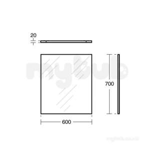 Ideal Standard Concept Furniture -  Ideal Standard Concept Space Mirror 500 Antisteam