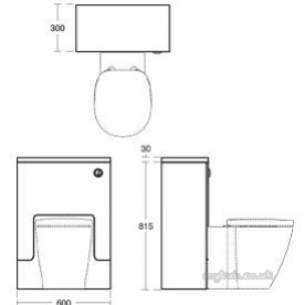 Ideal Standard Sottini Sundries -  Ideal Standard Sottini Fn Base 600 Rsi/gry Wc Unit