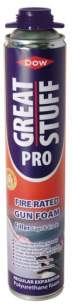 Adhesives and Sealants -  Dow Great Stuff Fire Rated Foam 750ml