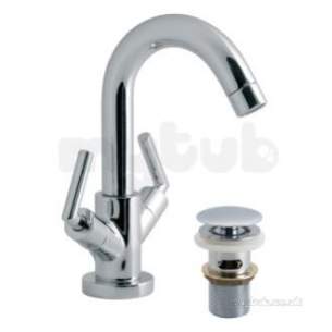 Vado Brassware -  Mono Basin Mixer Deck Mtd Smooth Bodied Plus Ela-100/cc-c/p