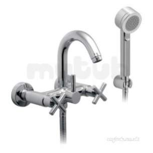 Vado Brassware -  Exposed B/shower Mixer Wall Mtd Plus Shower Kit