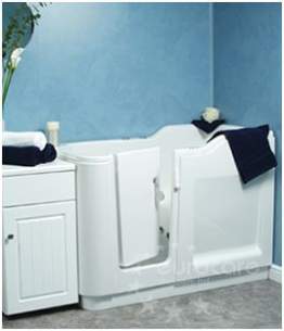 MyCare Less Able Bathing -  Easy Access Grande Walk In Right Hand Bath Tub White Inc Front Panel
