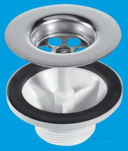 Mcalpine Belfast Flange Sink Waste 1 1/2 Mm X 85mm