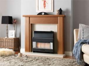 Valor Gas Fires and Wall Heaters -  Valor Firelite 4 Oxysafe Black 0534761