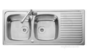 Rangemaster Sinks -  Linear Lr1160db 1160 X 508 Dbsd Rev Ss