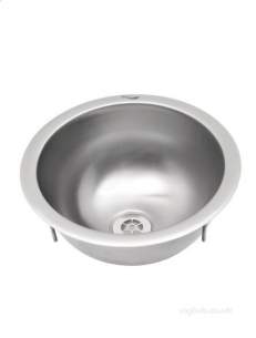 Sissons Stainless Steel Products -  Saracen 390mm Inset Hand W/basin Ss