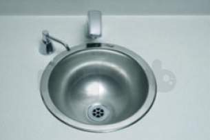Sissons Stainless Steel Products -  Saracen 280mm Inset Hand W/basin Ss