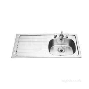 Sissons Stainless Steel Sinks -  B20085l 1015x505 Left Hand Sb Inset Sink Ss