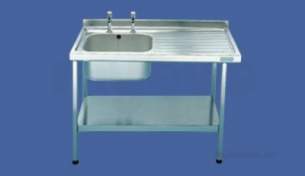 Sissons Stainless Steel Sinks -  E20601r 1000 X 600 Right Hand Sb Catering Sink Ss