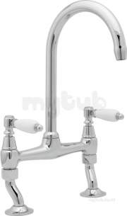 Deva Brassware -  Deva Georgian Bridge Sink Mixer Cp