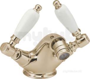 Deva Brassware -  Ge06/501 Georgian Gold Bidet Mixer