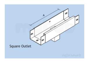 Alumasc Rainwater Products -  Pln 102x76x100mm Gx R/outlet Gxj1/so43a